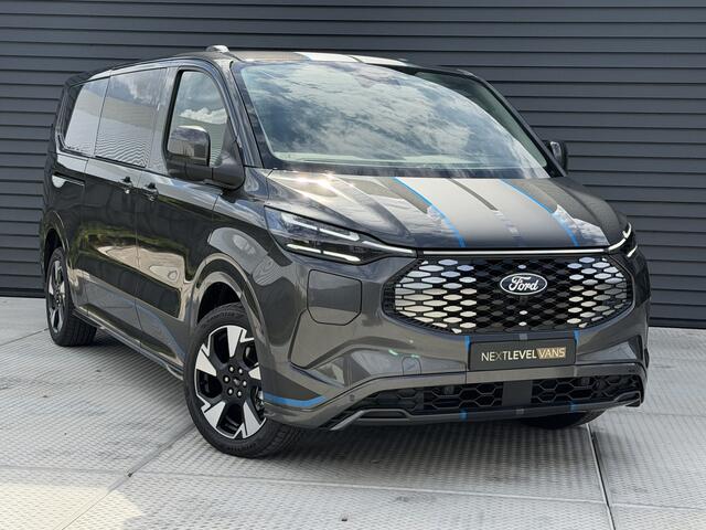 Ford E-Custom Sport Dubbel Cabine 218 PK 71 kWh | 360 Camera | Dode Hoek | Elek. Verst. Stoelen | Nieuw!
