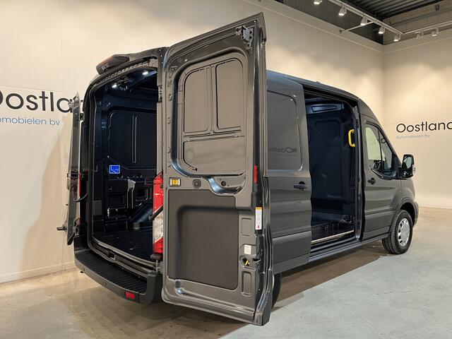 Ford E-Transit 350 L2H2 Trend 68 kWh 184 PK / 100% elektrisch !! / Airco / Cruise Control / CarPlay / Camera / Navigatie / 3-Zits / 220 KM !! Z.G.A.N. !