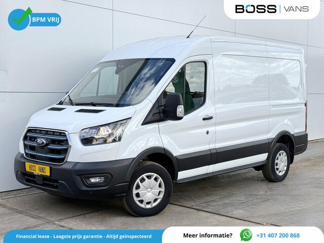 Ford E-Transit 75kWh 184PK 390 Elektrisch 75kWh 334km WLTP BEV Snelladen L2H2 Climate Control Tacho Carplay Camera Stoelverwarming Parkeersensoren voor achter