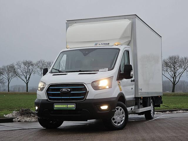Ford E-Transit 390 L3 89Kwh electrisch, gesloten laadbak, laadklep, zijdeur, airco, automaat, navi, spoiler, NIEUW!!