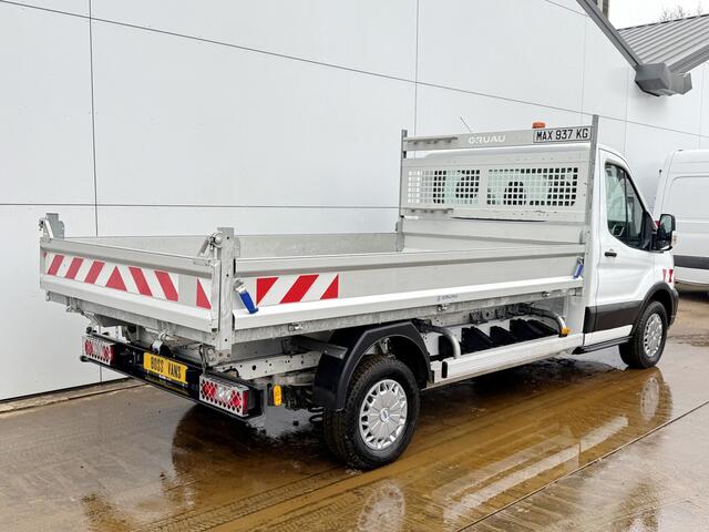 Ford E-Transit 75kWh Kipper Elektrisch 75kWh 334KM WLTP Snelladen Tipper Benne Climate Control Cruise Control Apple Carplay Stoelverwarming Navigatie Camera