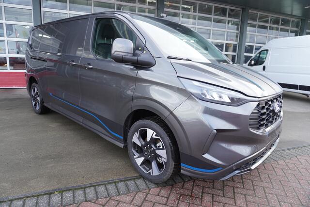 Ford E-Transit Cust. L2H1 Sport 218PK Automaat Schuifdeur links en rechts Airco | adap.cruise | Navi | 360 camera | 19"Lm velgen