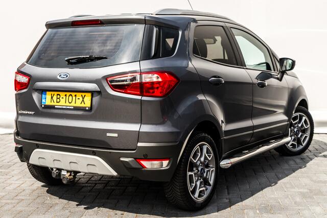 Ford ECOSPORT 1.0 125 PK EcoBoost Titanium RIJKLAAR INCL:GARANTIE. |Trekhaak | Sidebars | Trekhaak | Airco | Parkeersensoren achter | Navigatie | 17 INCH LMV |