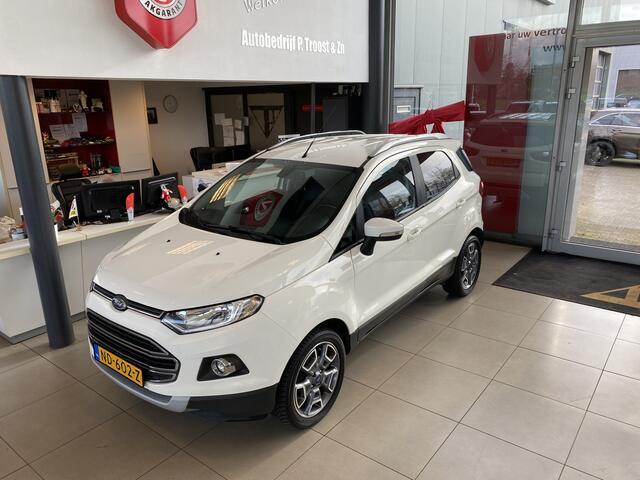 Ford ECOSPORT 1.0 EcoBoost Titanium,Dealeronderhouden,Navigatie,Parkeerassistent,Climate&Cruisecontrol,Spraakbediening.Trekhaak,Voorstoelenverwarmd,Keyless,17 Inch Lmv