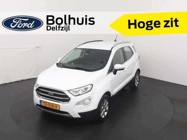 Ford ECOSPORT EcoBoost 125 pk Titanium | Trekhaak | Navi | Clima | Cruise | LMV | Parkeersens.| Half leer | 100% dealer onderh.