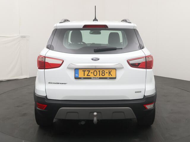 Ford ECOSPORT EcoBoost 125 pk Titanium | Trekhaak | Navi | Clima | Cruise | LMV | Parkeersens.| Half leer | 100% dealer onderh.