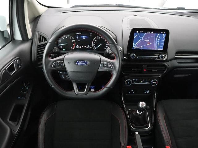 Ford ECOSPORT 1.0 EcoBoost ST-Line | Trekhaak | Half leder | Carplay | Navigatie | Camera | Dodehoek detectie | Climate control | Bluetooth | Cruise control | 17'' | Parkeerhulp