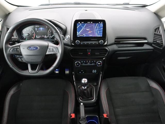 Ford ECOSPORT 1.0 EcoBoost ST-Line | Trekhaak | Half leder | Carplay | Navigatie | Camera | Dodehoek detectie | Climate control | Bluetooth | Cruise control | 17'' | Parkeerhulp