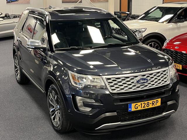 Ford EXPLORER 3.5 V6 Ecoboost Platinum 370PK AWD | Automaat | 6-Persoons | Trekhaak | Panodak | Apple CarPlay