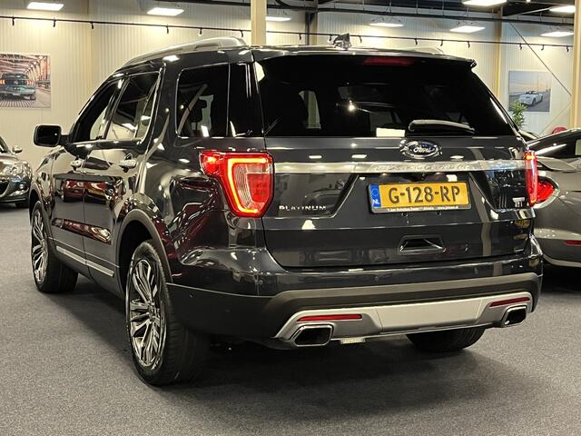 Ford EXPLORER 3.5 V6 Ecoboost Platinum 370PK AWD | Automaat | 6-Persoons | Trekhaak | Panodak | Apple CarPlay