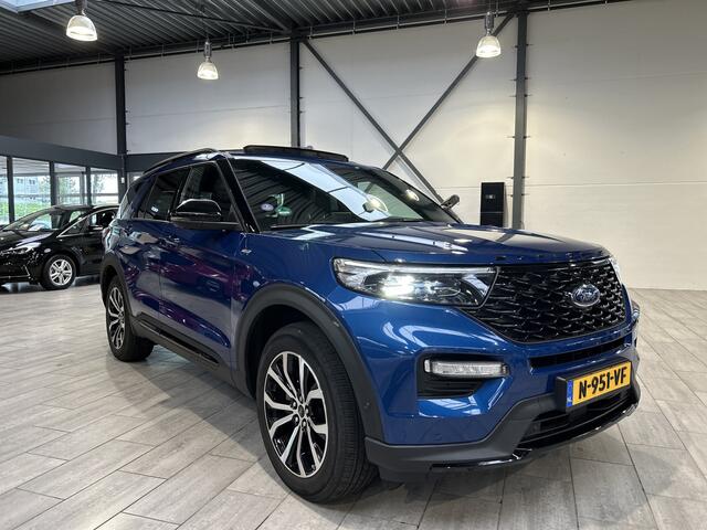Ford EXPLORER 3.0 V6 EcoBoost PHEV 457pk ST-Line | Trekhaak | 1e eig. | Pano | 2500 kg trekgew. | 100% dealer onderh. | 7 zitter | 360° Camera