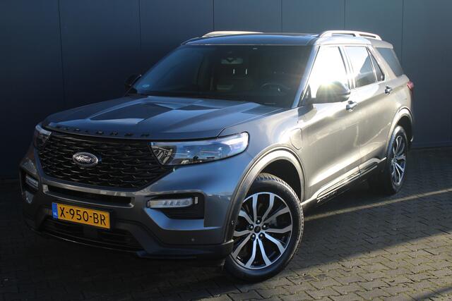 Ford EXPLORER 3.0 V6 EcoBoost PHEV ST-Line | Incl. 12 maanden garantie | 7 persoons | Trekhaak | Stoel/stuur verwarming | Stoelventilatie | Adaptieve cruise control | Climate control | Apple carplay/Android auto | Memory seat | Schuif/kantel dak |