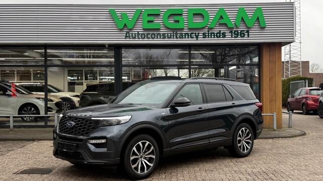 Ford EXPLORER 3.0 V6 EB PHEV ST-LINE / TREKHAAK / Unieke kleur: FLIGHT BLUE