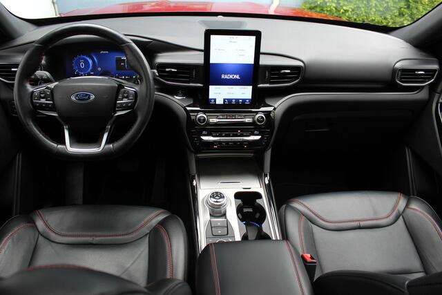 Ford EXPLORER 3.0 V6 EcoBoost PHEV ST-Line | Incl. 12 maanden Garantie | Trekhaak | Panorama dak | B&O Audiosysteem | Stoel/stuurverwarming | Stoelventilatie | Achterbank verwarming | 360* Camera | Adaptive cruise | Apple CarPlay/Android Auto | Elektrisch verstelbare s