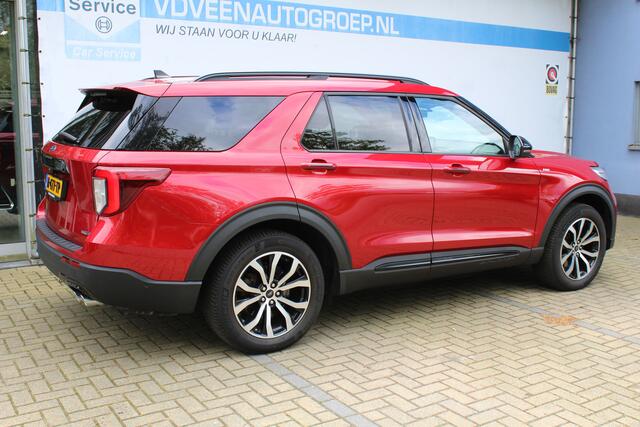 Ford EXPLORER 3.0 V6 EcoBoost PHEV ST-Line | Incl. 12 maanden Garantie | Trekhaak | Panorama dak | B&O Audiosysteem | Stoel/stuurverwarming | Stoelventilatie | Achterbank verwarming | 360* Camera | Adaptive cruise | Apple CarPlay/Android Auto | Elektrisch verstelbare s