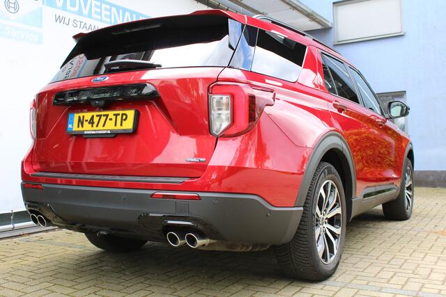 Ford EXPLORER 3.0 V6 EcoBoost PHEV ST-Line | Incl. 12 maanden Garantie | Trekhaak | Panorama dak | B&O Audiosysteem | Stoel/stuurverwarming | Stoelventilatie | Achterbank verwarming | 360* Camera | Adaptive cruise | Apple CarPlay/Android Auto | Elektrisch verstelbare s