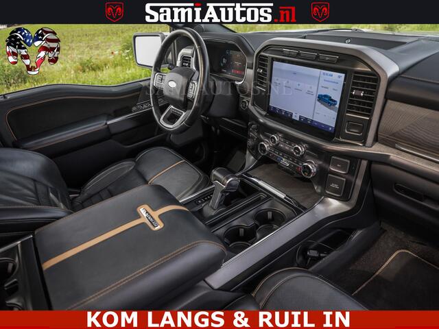 Ford F-150 PLATINUM | MASSAGE | PANO | GROOTSCHERM | COMFORT STOELEN | ADAPTIVE CRUISE | DC | DUBBELE CABINE | FACELIFT MODEL | GROOT SCHERM | 5 PERSOONS | DC | DASH CAM | MASSAGE | | De specialist in Amerikaanse pick-ups in Nederland en Europa.