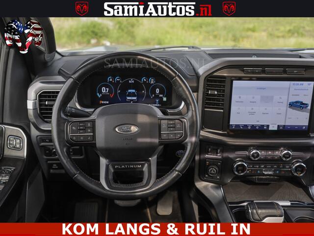 Ford F-150 PLATINUM | MASSAGE | PANO | GROOTSCHERM | COMFORT STOELEN | ADAPTIVE CRUISE | DC | DUBBELE CABINE | FACELIFT MODEL | GROOT SCHERM | 5 PERSOONS | DC | DASH CAM | MASSAGE | | De specialist in Amerikaanse pick-ups in Nederland en Europa.