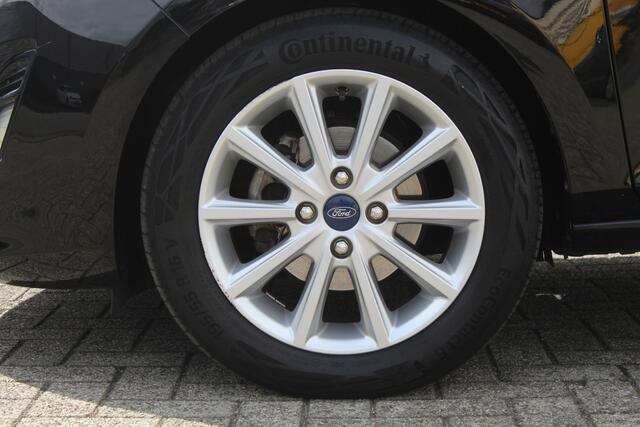 Ford FIESTA 1.0 EcoBoost Titanium Climate control/Cruise control/Apple carplay/Lane assist/Parkeersensoren/DAB/Bluetooth/16'' Lichtmetalen velgen.