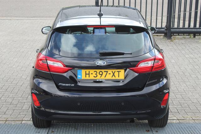 Ford FIESTA 1.0 EcoBoost Titanium Climate control/Cruise control/Apple carplay/Lane assist/Parkeersensoren/DAB/Bluetooth/16'' Lichtmetalen velgen.