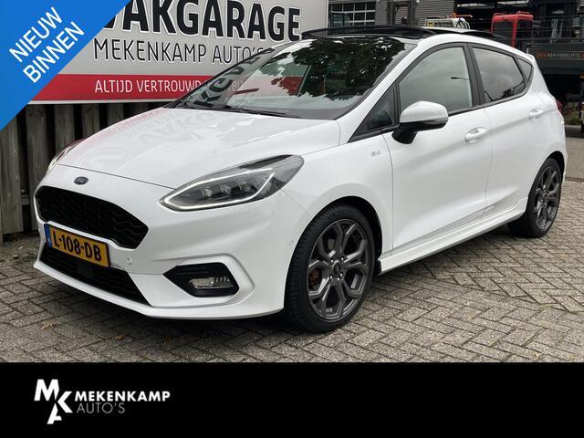 Ford FIESTA 1.0 EcoBoost Hybrid ST-Line X 18''/Panoramadak/Adaptieve cruise/Keyless/Camera/Blindspot/DAB/Apple Carplay & Android Auto/Stoel+stuur+voorruit verwarming