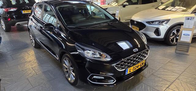 Ford FIESTA 1.0 EcoBoost Hybrid Vignale Lederen bekleding-125pk-addaptieve cruise-winterpack
