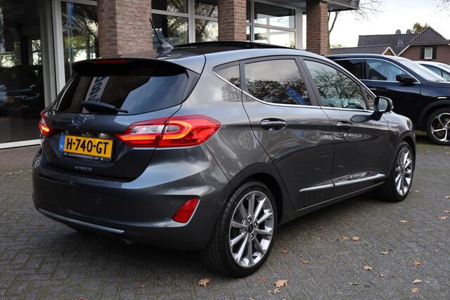 Ford FIESTA 1.0 EcoBoost Vignale LEER PANO CARPLAY B&O STOEL/STUUR/RUITVERW. CAMERA ACC CLIMA NAVI DAB NAP 2XPDC 17''LMV