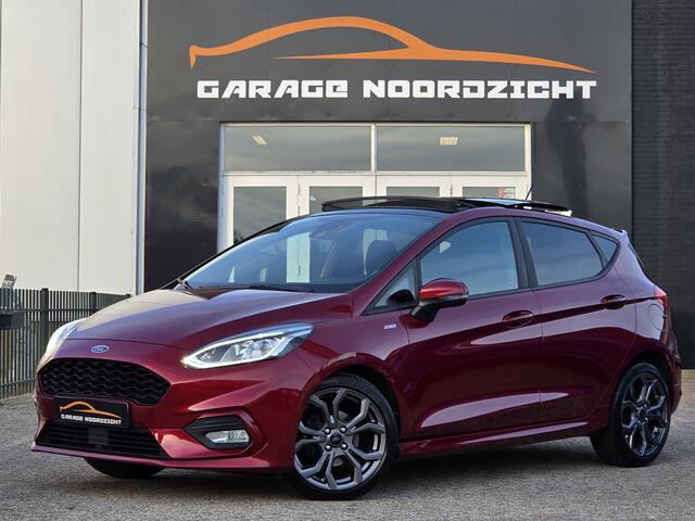 Ford FIESTA 1.0 EcoBoost ST-Line PANORAMADAK|NAVIGATIE|CRUISE CONTROL|B&O MUIZIEK|STOEL&STUUR VERWARMING|ECC/AIRCO|PDC ACHTER|17 INCH|DEALERE ONDERHOUDEN Maandag tot Vrijdag geopend van 09.00 tot 20.00 uur en Zaterdag van 09.00 tot 18.00 uur