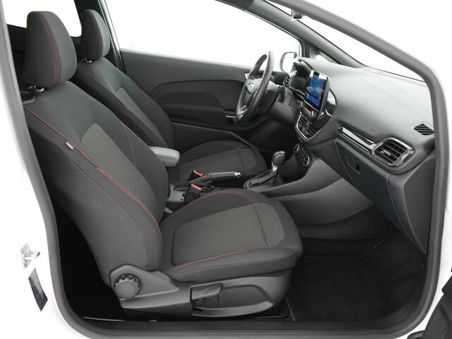 Ford FIESTA ST-Line 1.0 125pk AUTOMAAT |panoramadak|LED-koplampen|18" lichtmetalen wielen|Apple Carplay|blindspot|winter pack|parkeersensoren en camera|adaptive cruise control|