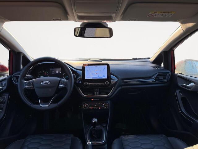 Ford FIESTA 1.0 EcoBoost Hybrid Vignale | LEDER | NAVI | STOEL/STUUR VERWARMING | BOMVOL | 1 JAAR GARANTIE