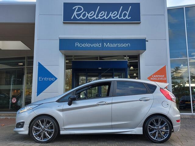 Ford FIESTA 1.0 EcoBoost 101pk ST-Line 5-Deurs | Origineel NL | Navi | Clima | Cruise | Bluetooth Carkit+Streaming | Licht+Regensensor | Pdc+Achteruitrijcamera | Privacy Glass | Mistlampen | 17''lm