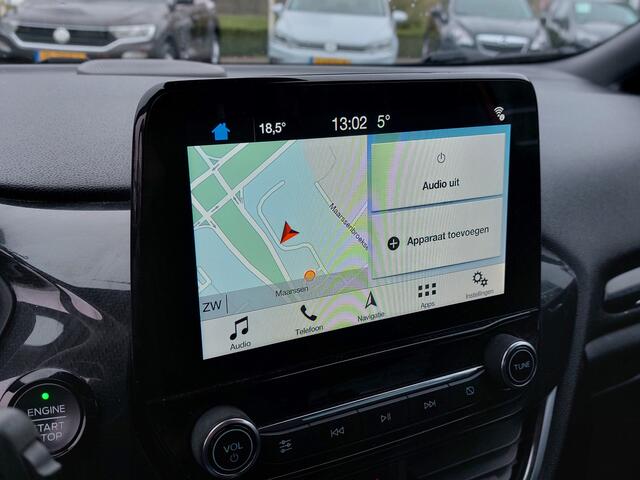 Ford FIESTA 1.0 EcoBoost 101pk ST-Line 5-Deurs | Navi | Apple Carplay+Android Auto | Clima | Cruise | Rijstrook+Lichtsensor | Pdc | Mistlampen | Privacy Glass | 17''lm