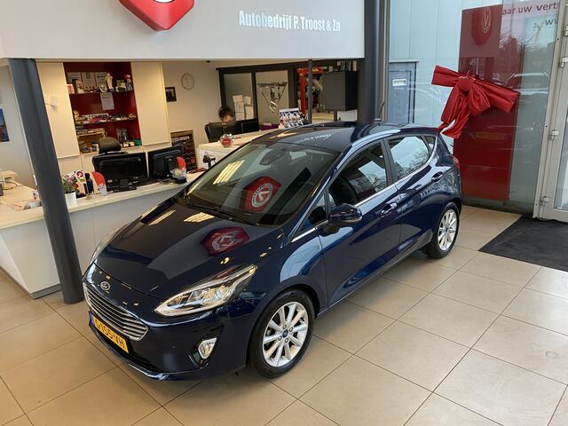 Ford FIESTA 1.0 EcoBoost Titanium,Apple Carplay/Android Auto,Climate&Cruisecontrol,Spraakbediening,Parkeerassistent,Lane Assist,DAB+,Elektrischpakket,Parkeersesnsoren,16 Inch Lmv