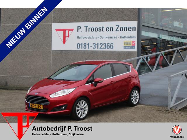 Ford FIESTA 1.0 EcoBoost Titanium AUTOMAAT Navigatie/Bluetooth/Voorruitverwarming/Cruise control/Climate control/Licht metalen velgen/Privacy glas
