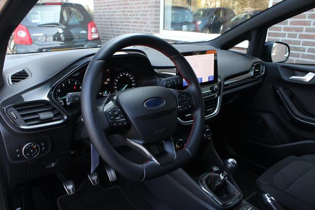 Ford FIESTA 1.0 ST-Line X Carplay, LED, Achteruitrijcamera, ACC, NAVI, Stoel/Stuurverwarming, Parkeerassistent, Parksens. V en A, 17" LMV