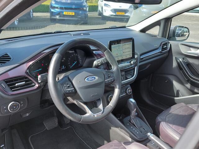 Ford FIESTA 1.0 EcoBoost 101pk Automaat Vignale 5-Deurs | Navi | Apple Carplay+Android Auto | B&O Sound | Clima | Adap.Cruise | Leder+Stoelverwarming | Panorama Schuifdak | Pdc V+A+Assist+Camera | 17''lm