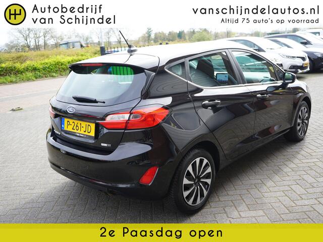 Ford FIESTA 1.0 ECOBOOST HYBRID TITANIUM ORIGINEEL NEDERLANDS NIEUW MODEL FULL LED ANDROID/APPLECARPLAY NAVI PARKEERSENSOREN ECC AIRCO CRUISECONTROL RIJSTROOKSENSOR 4X PERF ALL SEASON BANDEN ENZ...