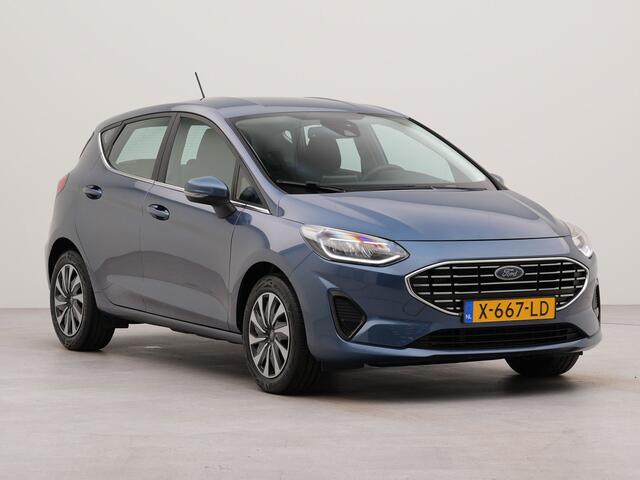 Ford FIESTA 1.0 EcoBoost Hybrid Titanium | Apple Carplay | Connected services | Bluetooth | Spraakbediening | Parkeersensoren achter | Cruise control | Airco |
