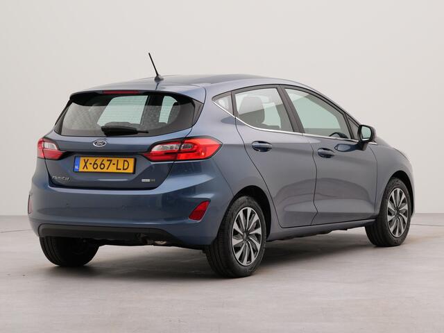 Ford FIESTA 1.0 EcoBoost Hybrid Titanium | Apple Carplay | Connected services | Bluetooth | Spraakbediening | Parkeersensoren achter | Cruise control | Airco |