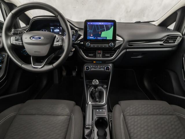 Ford FIESTA 1.0 EcoBoost Hybrid Titanium (APPLE CARPLAY, GROOT NAVI, CLIMATE, SPORTSTOELEN, PARKEERSENSOREN, LM VELGEN, CRUISE, NIEUWSTAAT)