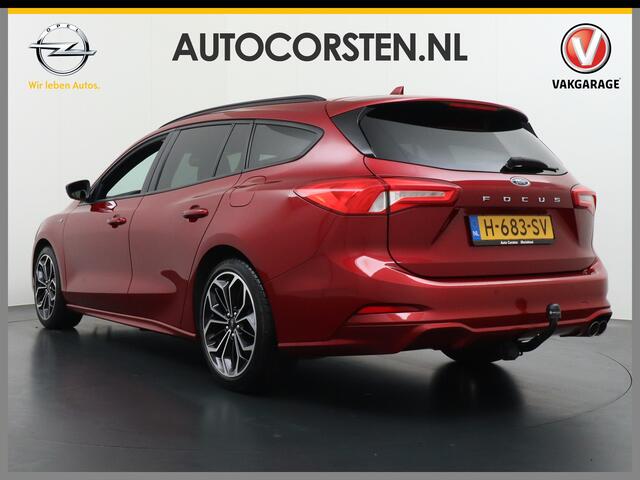 Ford FOCUS Wagon 1.0T 126PK EcoBoost ST Line Trekhaak Design Pack 2 Apple Carplay Android Auto Navi Ecc Stuur+Stoel+Voorruit Verwarming Cruise Control ASLD Pdc Business Winter Pack Keyless Led Comfort Pack Lmv 18" Privacy Glas Licht-Regensensor Wifi Bluetooth Rijstr