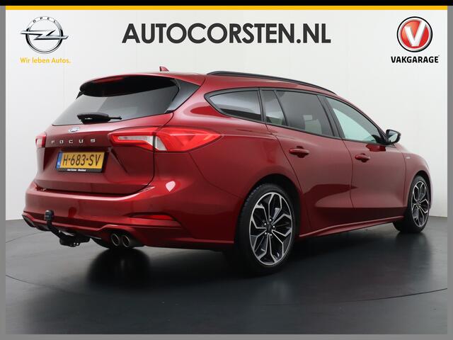 Ford FOCUS Wagon 1.0T 126PK EcoBoost ST Line Trekhaak Design Pack 2 Apple Carplay Android Auto Navi Ecc Stuur+Stoel+Voorruit Verwarming Cruise Control ASLD Pdc Business Winter Pack Keyless Led Comfort Pack Lmv 18" Privacy Glas Licht-Regensensor Wifi Bluetooth Rijstr