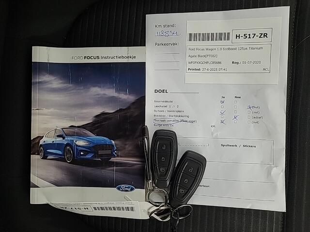 Ford FOCUS Wagon 1.0 EcoBoost Titanium Business (126 PK) 1e-Eig. & Keurig-Onderh. BOVAG-Garantie. NL-Auto.