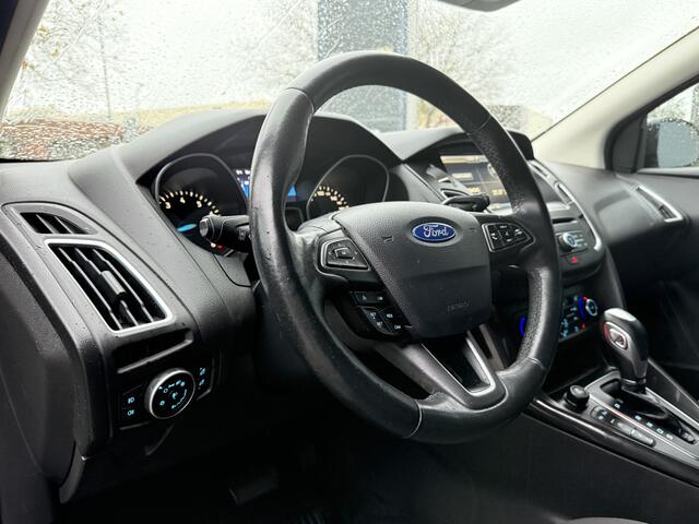Ford FOCUS Wagon BWJ 2016 | 1.0T 126PK Titanium AUTOMAAT | TREKHAAK | CLIMA | NAVI | STOEL&STUURWIEL VERW | PRIVACY GLASS | PDC 2X | PARKPILOT