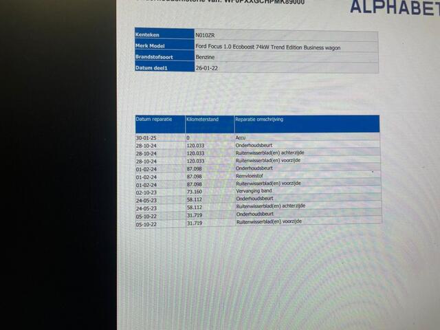 Ford FOCUS Wagon 1.0 EcoBoost Edition Business - Carplay, Navi, Camera, Cruise, Trekhaak