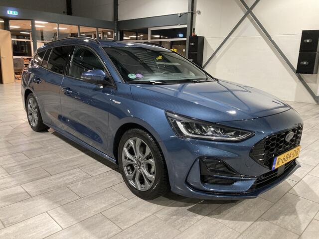 Ford FOCUS Wagon EcoBoost 125pk Hybrid ST Line | All-Seasons | 100% Dealer onderhouden | LED | Clima | Cruise | Draadloos CarPlay