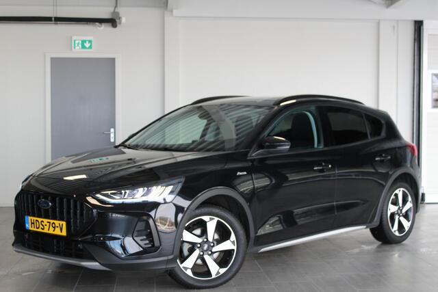 Ford FOCUS 1.0-155pk EcoBoost Mild-Hybrid Active X AUTOMAAT ! In nieuwstaat ! Slechts 6.250km ! Autm. airco dual, stoel-, stuur- en voorraamverw., navigatie, telefoonvoorb., LED verl., camera, parkeersensoren v+a, cruise control, trekhaak etc.