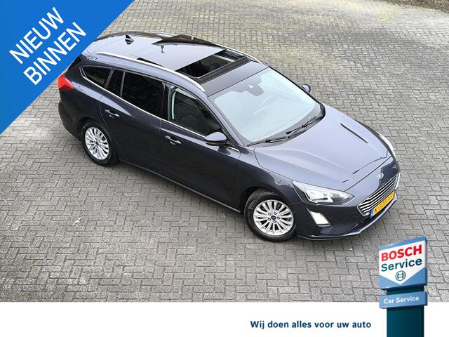 Ford FOCUS Wagon 1.0 EcoBoost Hybrid Titanium X Business Panodak, electr A klep, stoel en stuur verw, trekhaak, camera