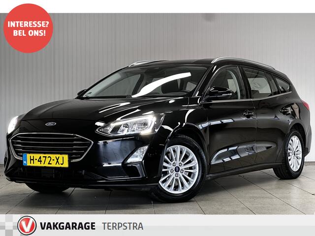 Ford FOCUS Wagon 1.5 EcoBlue Titanium Business/ Trekhaak/ Keyless/ 16'' LMV/ LED Koplampen/ Apple + Android/ DAB+/ Navi/ Clima/ Cruise/ Bluetooth/ Multi. LEDER. Stuur/ Mistl./ PDC V+A/ Chroom.