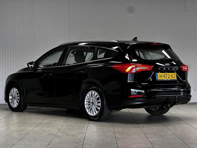 Ford FOCUS Wagon 1.5 EcoBlue Titanium Business/ Trekhaak/ Keyless/ 16'' LMV/ LED Koplampen/ Apple + Android/ DAB+/ Navi/ Clima/ Cruise/ Bluetooth/ Multi. LEDER. Stuur/ Mistl./ PDC V+A/ Chroom.